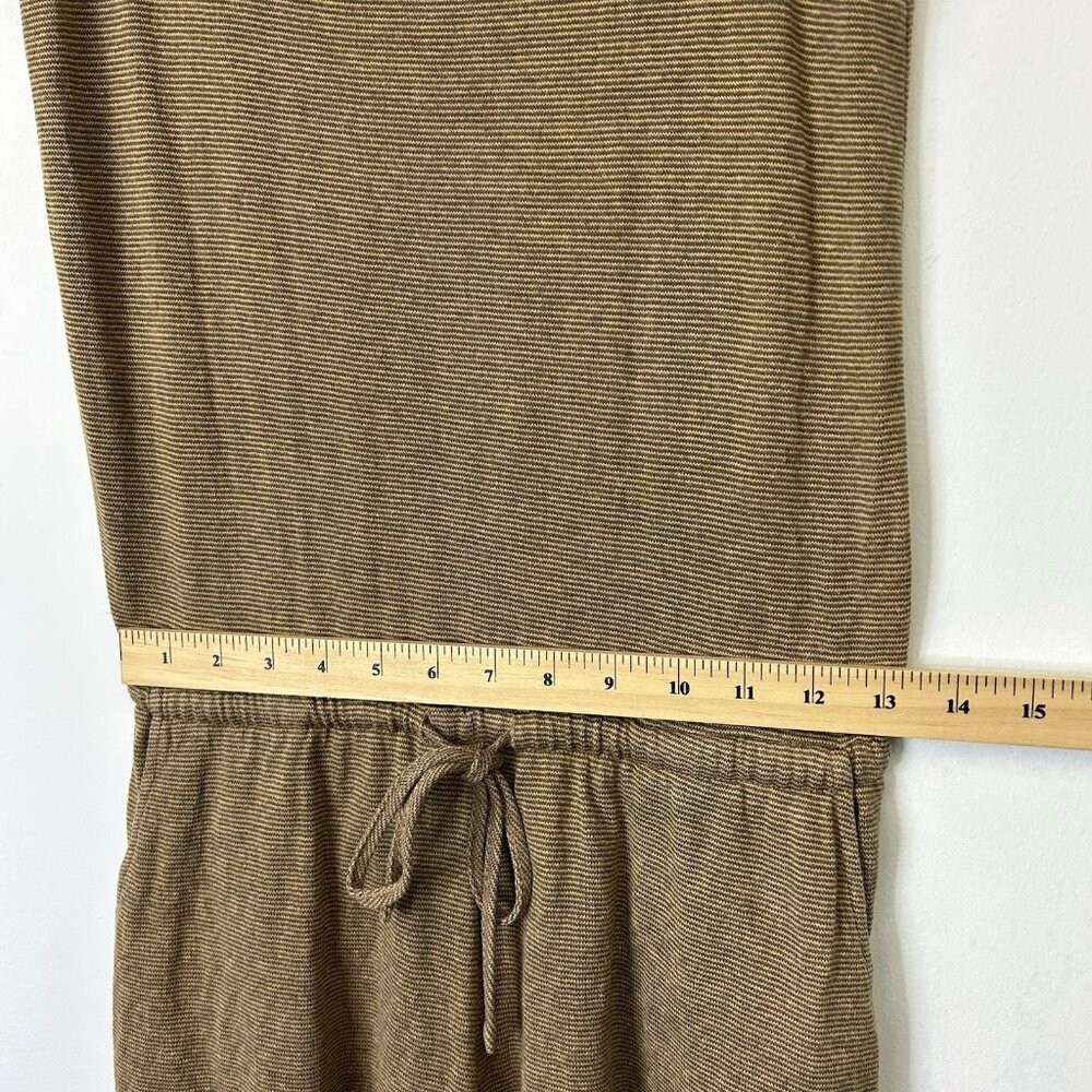 Prana Romper Womens Size XS Tan Brown Knit Sleeveless Tie Waist - Picture 7 of 9